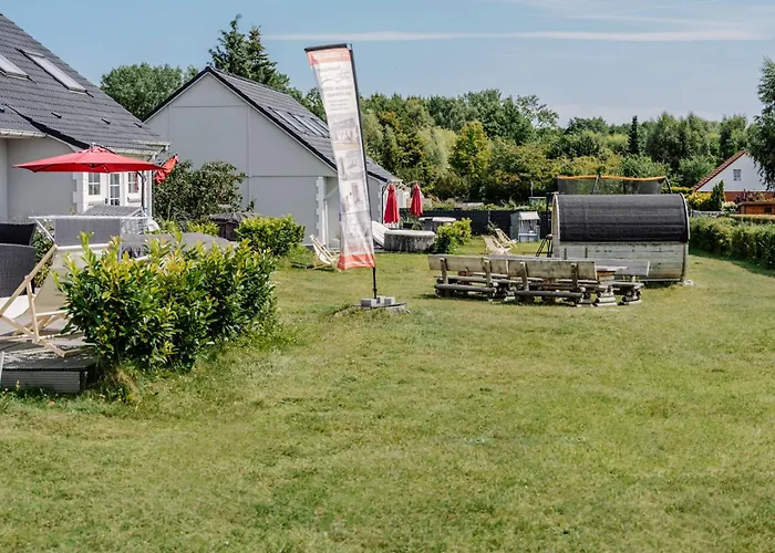 Ferienhaeuser Insel Usedom Haus Milo 5 - Blick Aufs Achterwasser! Whirlpool Und Sauna * Lutow